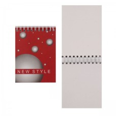 Блокнот "New Style", 48 листов, А6, красный, скетчбук