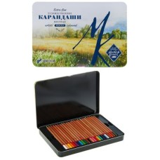 Набор Мастер-Класс, профессиональные цветные карандаши, 48 цвета, в жестяной упаковке