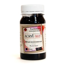 Акриловые краски "Акрил Арт", Черный железоокисный, 100 мл